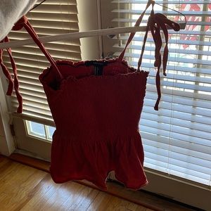 Xs burnt orange tank from forever 21